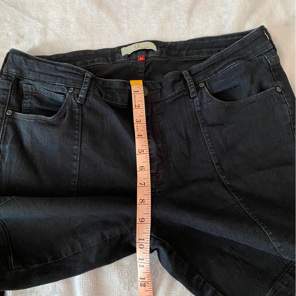 CJ by Cookie Johnson moto style dark wash jeans - Picture 13 of 14